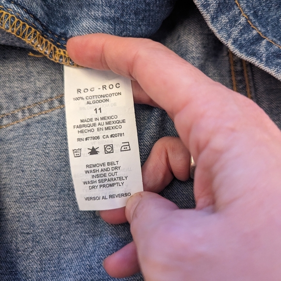 Tommy Jeans Denim Mini Skirt Size 11 - Picture 5 of 8